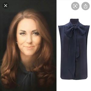 French Connection Pussy Bow Blouse